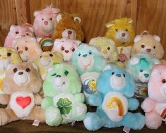 206 - 16pc Assorted Care Bears Stuffed Bears