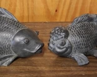 211 - Pair of Decorative Fish Figures 10" x 6"