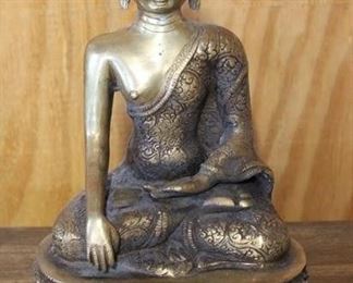 213 - Brass Religious Figure 11" Tall