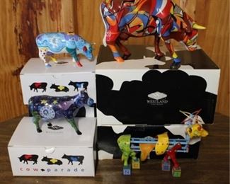 231 - 5 pc. Westland Cow Parade Figures