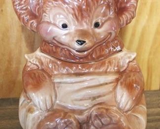 244 - Bear Cookie Jar USA 11" x 8"