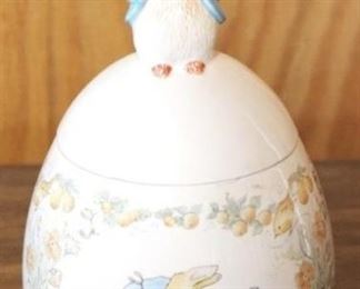 265 - Peter Rabbit Covered Jar 10 1/2" tall