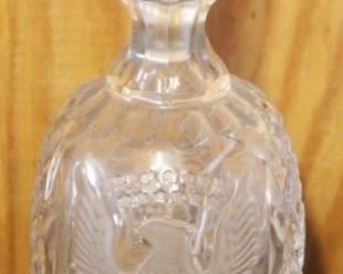 270 - Etched Crystal Decanter 11" Tall