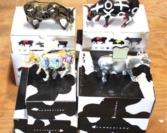 304 - 10 pc. lot Westland Cow Parade Figures