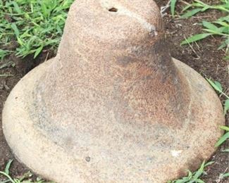 334 - Antique Cast Iron Bell 10" x 16"