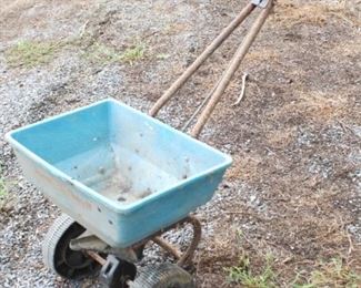 342 - Vintage Seeder Red Devil 28" x 32" x 17"