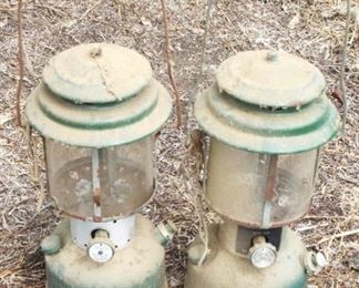 350 - 2 pc. Coleman Lanterns 13" Tall
