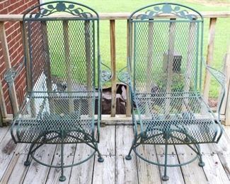 352 - Pair of Outdoor Chairs 39" x 26" x 17"