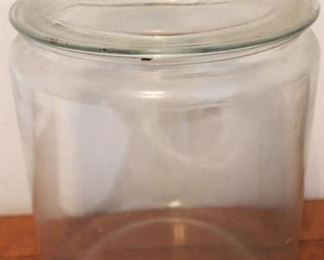 371 - Glass Storage Jar 11" x 7"