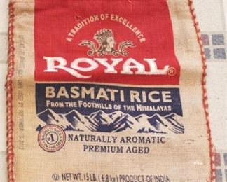 396 - Handbag Made from Burlap Rice Sack