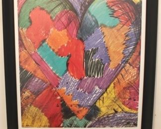 408 - Jim Dine Print 25" x 33"