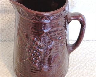 449 - Stoneware Pitcher 10" x 9"