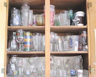 452 - Cabinet Lot Assorted Glasses