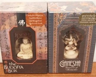 522 - Ganesha & Buddha Religious Figures New in Box