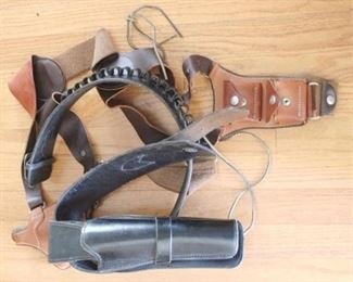 567 - Lot of 2 Leather Pistol Holsters