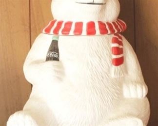 647 - Coca-Cola Cookie Jar 10" Tall