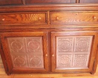 678 - Lexington Punched Tin Front Server 45" x 20" x 34"