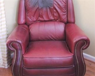 694 - Leather La-Z-Boy Recliner 38" x 30" x 40"