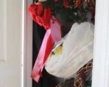 695 - Closet Lot of Assorted Items Wreaths and more