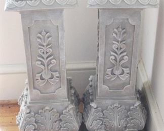 698 - Pair of Plant Stands 8" x 8" x 22"