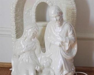699 - Lighted Religious Sculpture 18" x 10"
