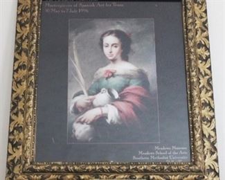 708 - Framed Print with Light 27" x 25"