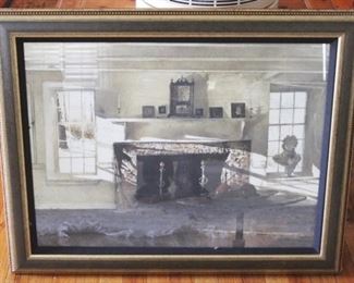 714 - Framed Print As is (Cracked)