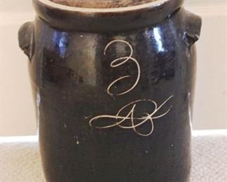 738 - 3 Gallon Stoneware Crock 14" x 10"