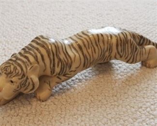 751 - Ceramic Tiger Figure 14" long