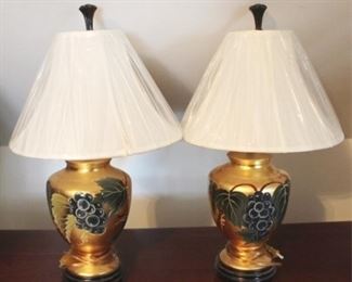 757 - Pair of Lamps 27" tall
