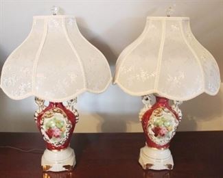 758 - Pair of Lamps 25" tall