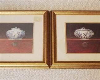 787 - Pair of Framed Prints 12" x 12"