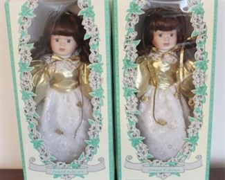 794 - Lot of 2 Porcelain Dolls (New in box)