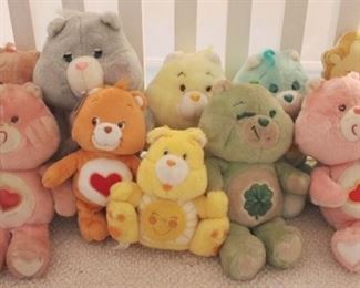 811 - Lot of 10 Care Bears Stuffed Bears