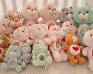 813 - Lot of 21 Care Bears Stuffed Bears