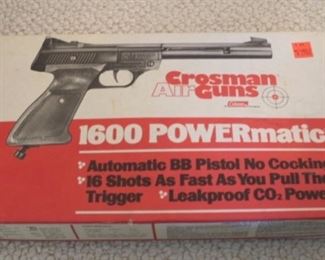 842 - Crossman Model 1600 Powermatic BB Gun As is/Damaged