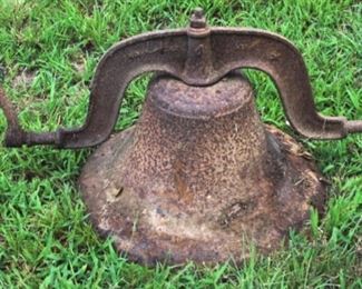 874 - Antique #4 Cast Iron Bell 26" x 19"