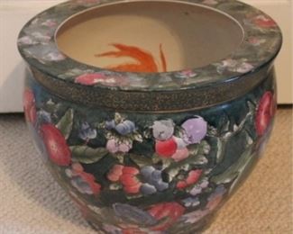 880 - Oriental Ceramic Planter Vase 12" x 10"