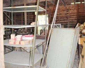940 - Metal Shelf and More Items at door only Bring help and tools for removal