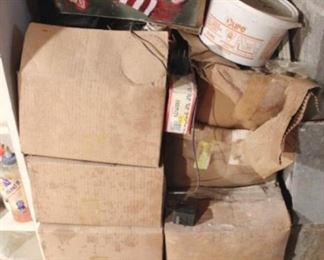 952 - Lot of Assorted Items in Boxes (Everything) Please note that items stored in basement may be moldy