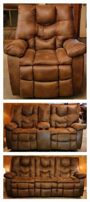 Leather Couch & Loveseat 