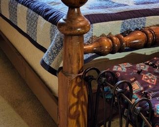 Vintage Solid Wood Bed