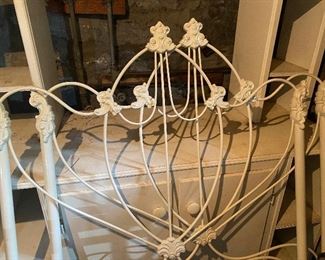 Twin metal headboards