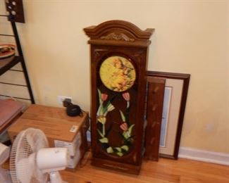 Antique encased clock