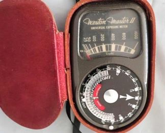 Vintage Weston Master II Camera Universal Exposure Light Meter w Leather Case