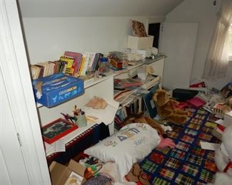 Miscellaneous books, toys, etc.