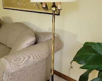 Brass Colored Floor Lamp
