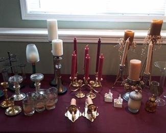 Candlestick and Candle Lot