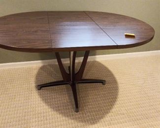 Formica and Metal Table with Leaf