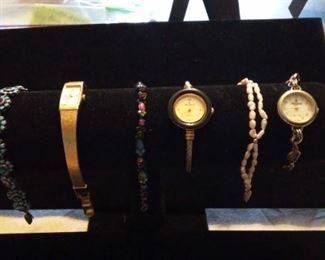 Lot of Costume Bracelets and Watches